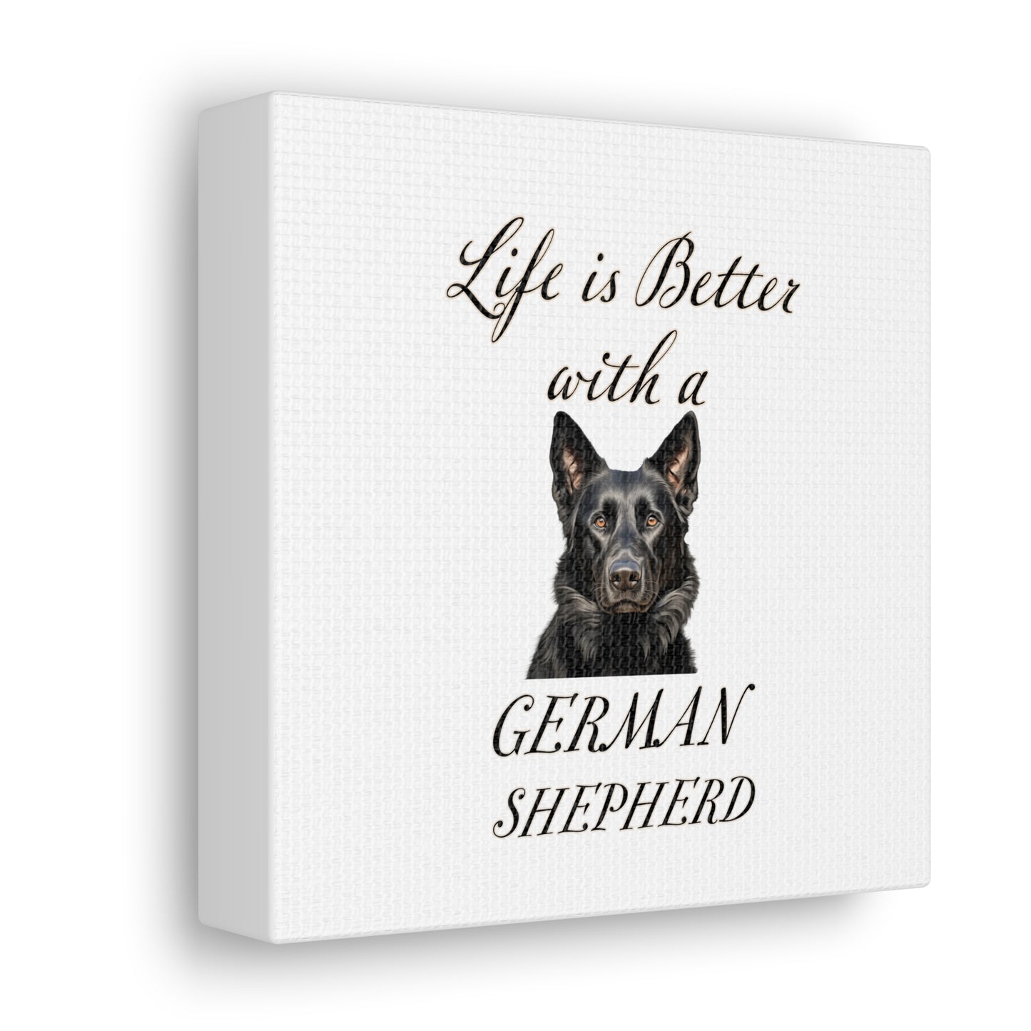 German Shepherd Art - Dog Print - Canvas Gallery Wraps