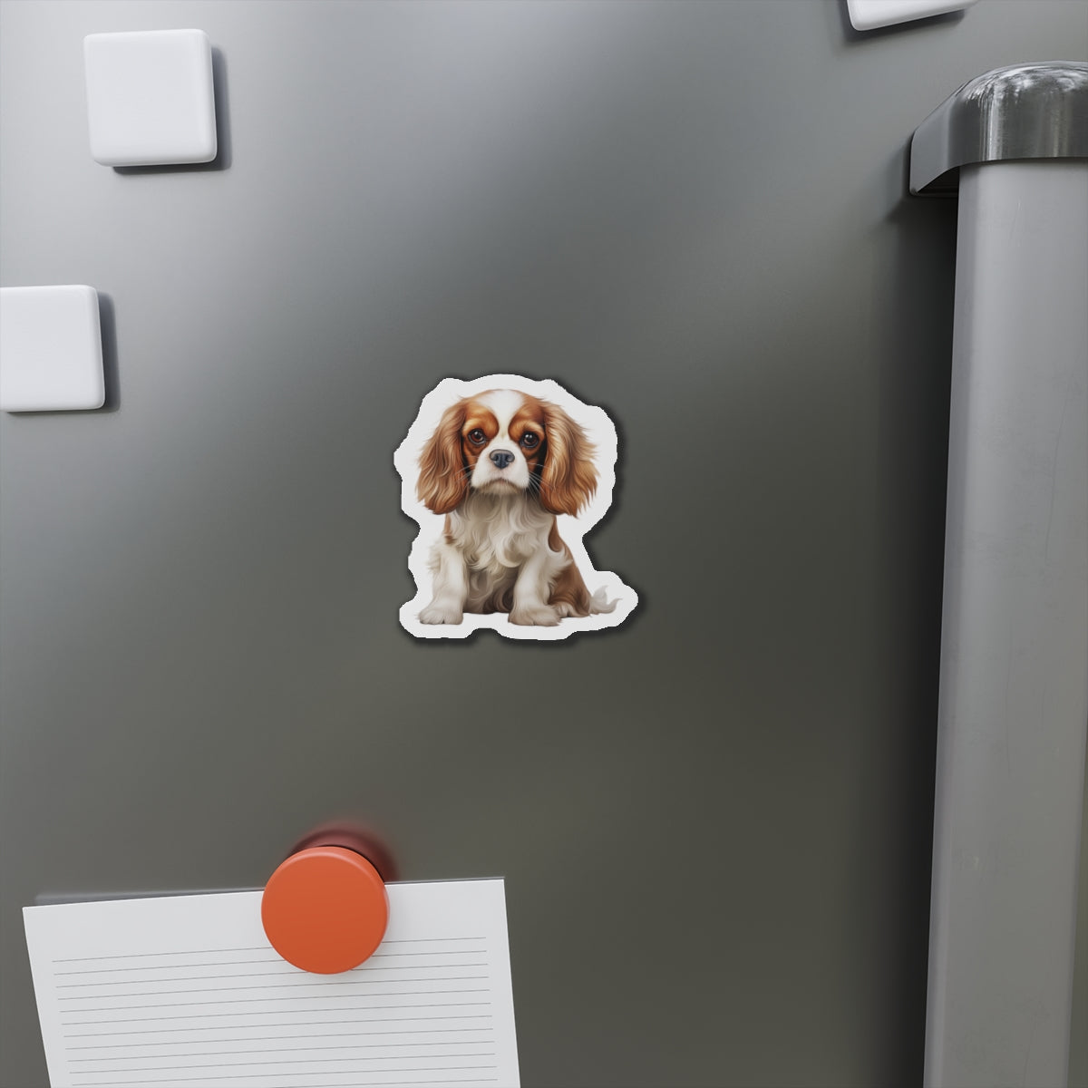 Cavalier King Charles Spaniel Magnet | Die Cut Dog Magnet | Pet Kitchen Decor