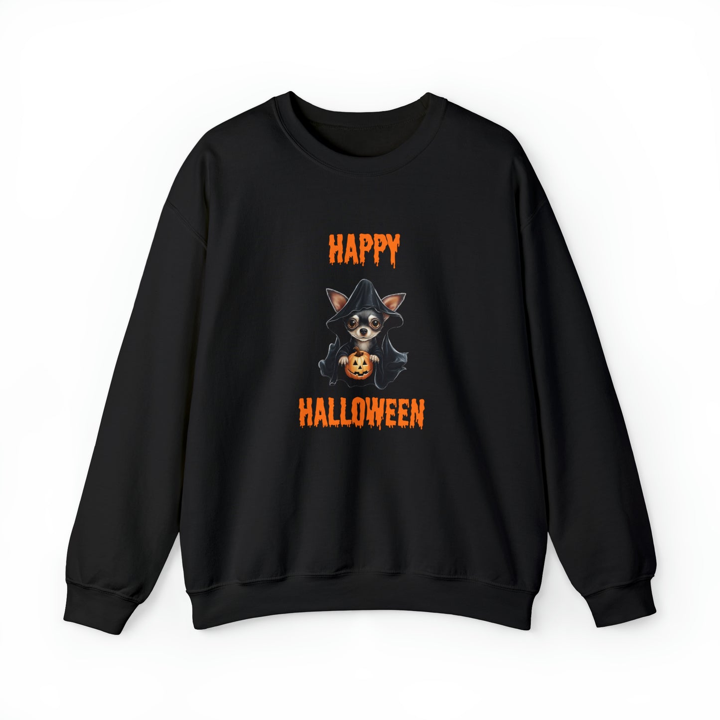 Chihuahua Happy Halloween Sweatshirt - Unisex Heavy Blend™ Crewneck Sweatshirt