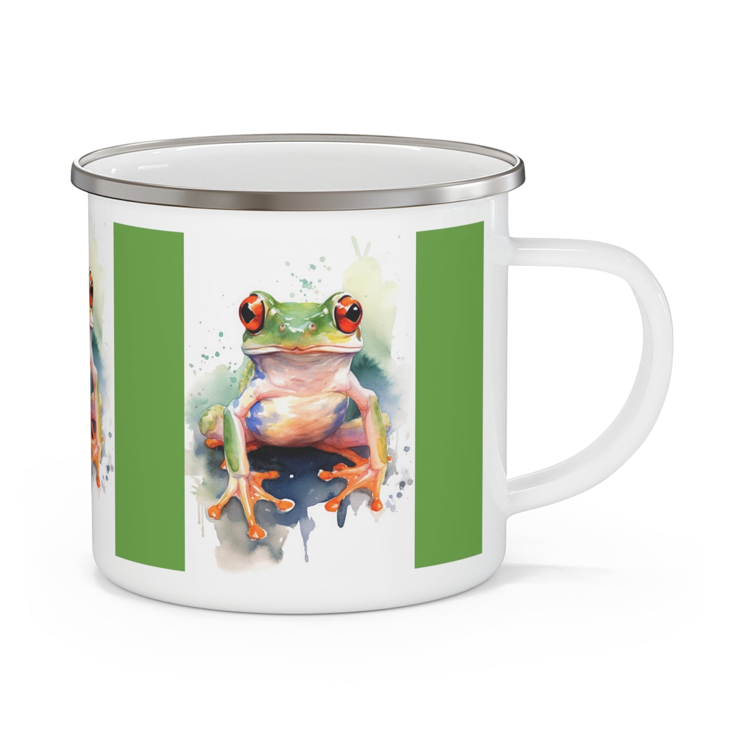 Frog Enamel Camping Mug