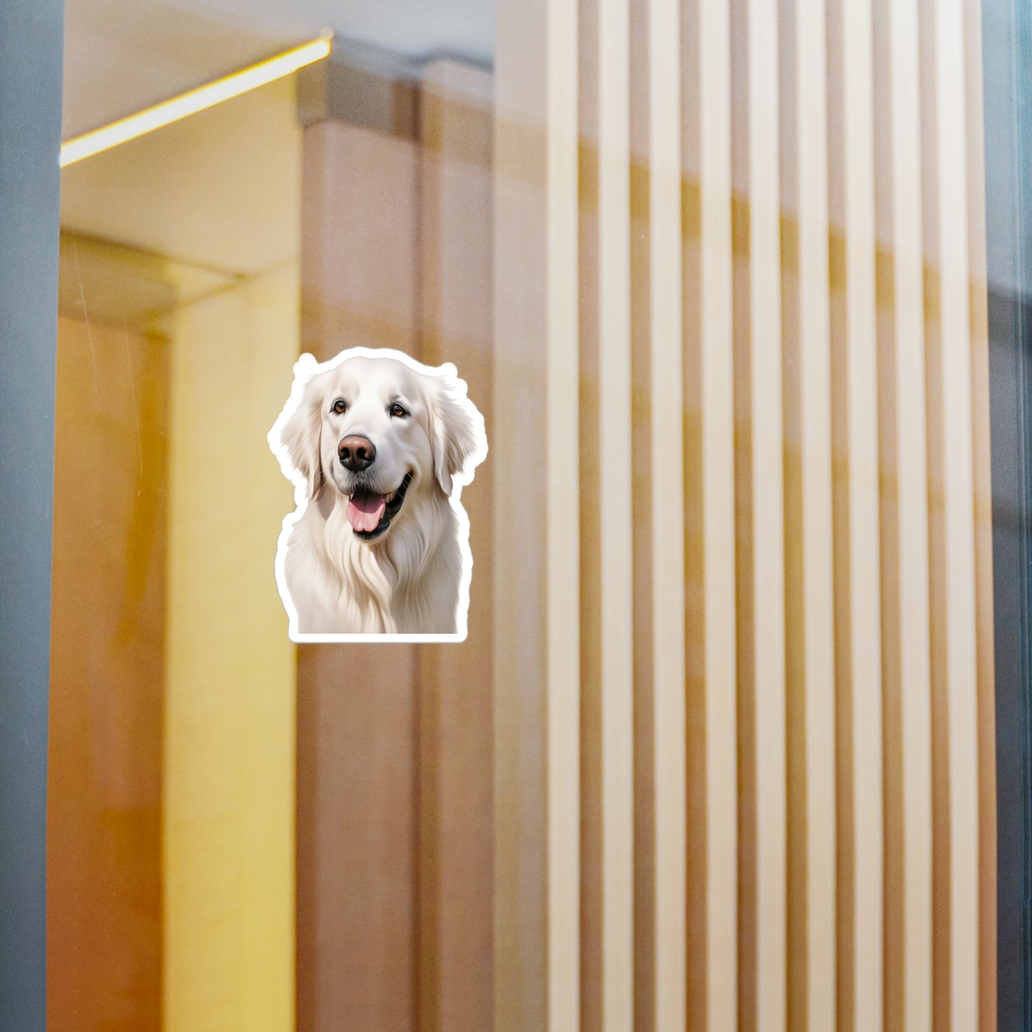 White Golden Retriever Sticker - Dog Vinyl Decals