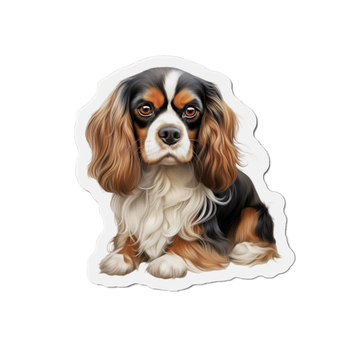 Cavalier King Charles Spaniel Magnet | Die Cut Dog Magnet | Pet Kitchen Decor