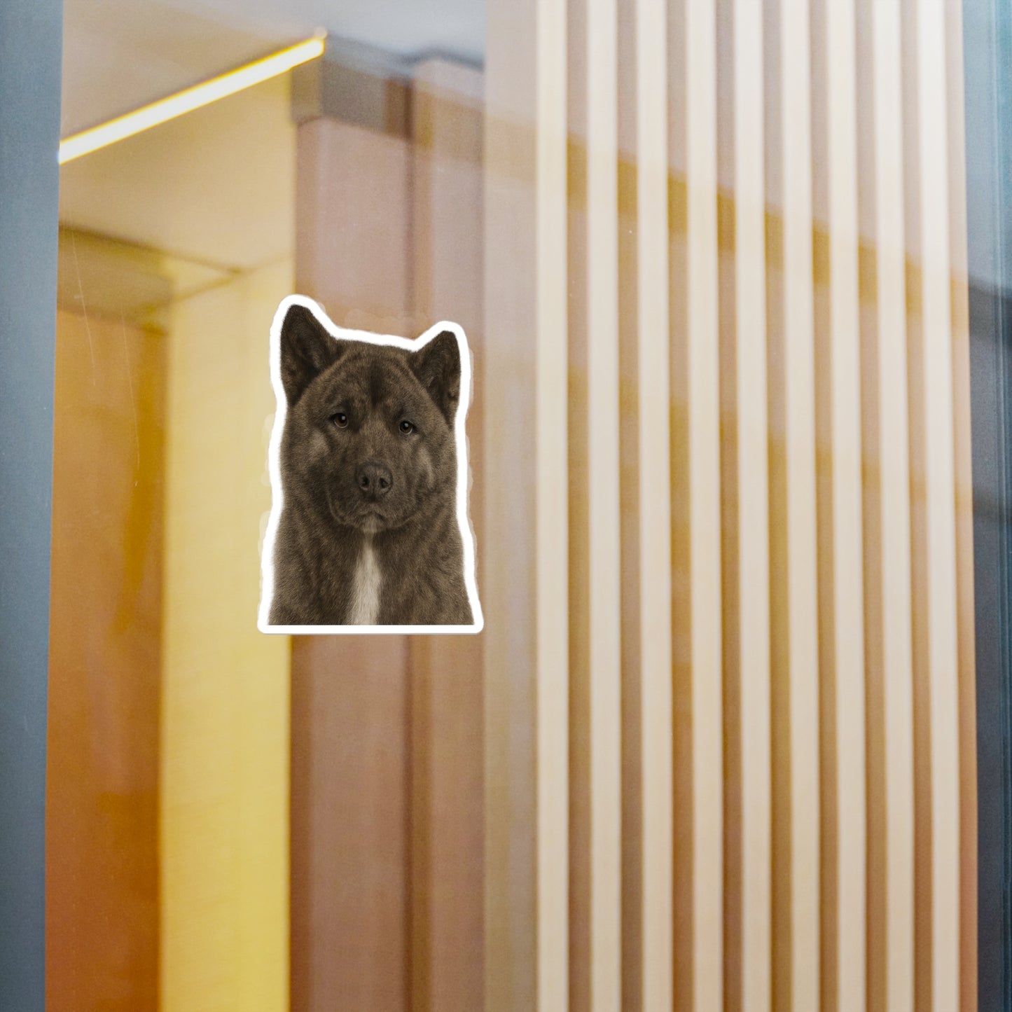 Brindle Akita decal - Akita sticker - Dog Sticker - Pet Decal - Outdoor - Indoor