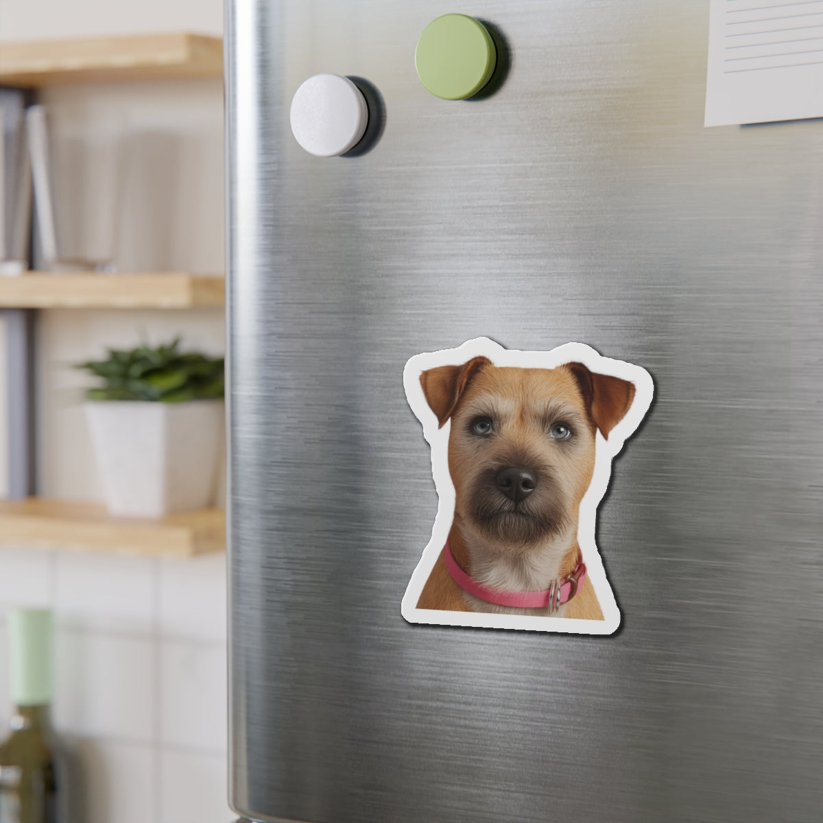 Border Terrier Die-Cut Magnet - Cute Dog Breed Refrigerator Magnet, Pet Lover Gift, Animal Decor, Fridge Decoration, Puppy Art Magnet