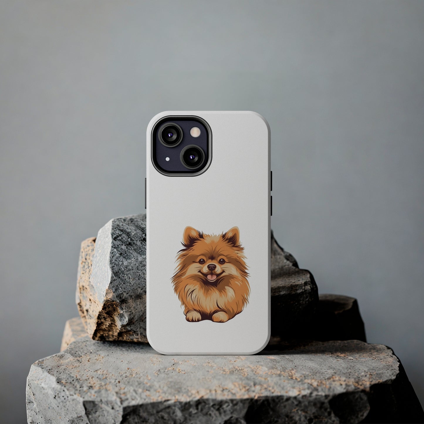 White Pomeranian Tough Phone Case