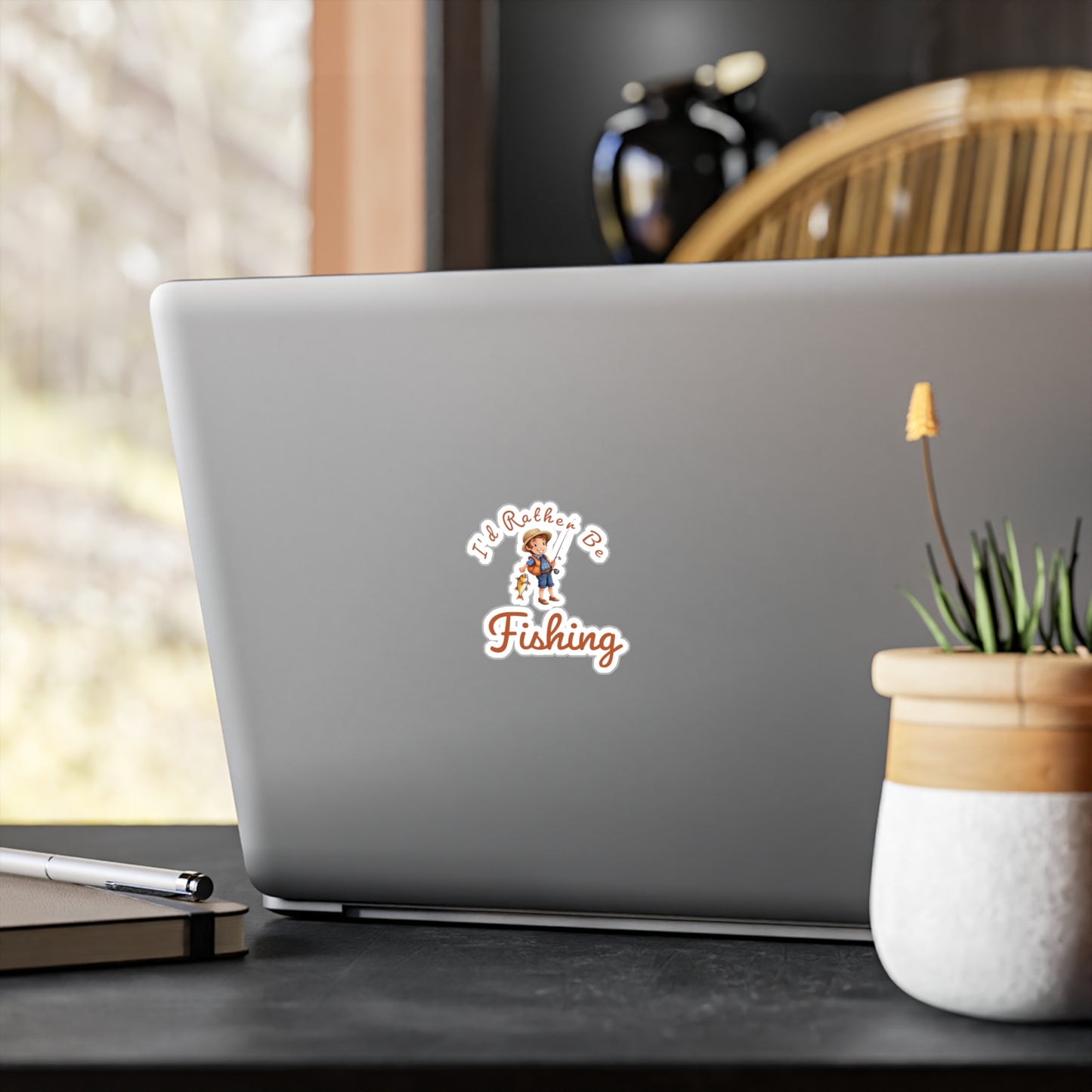 I'd rather be fishing - Kiss-Cut Vinyl Decals