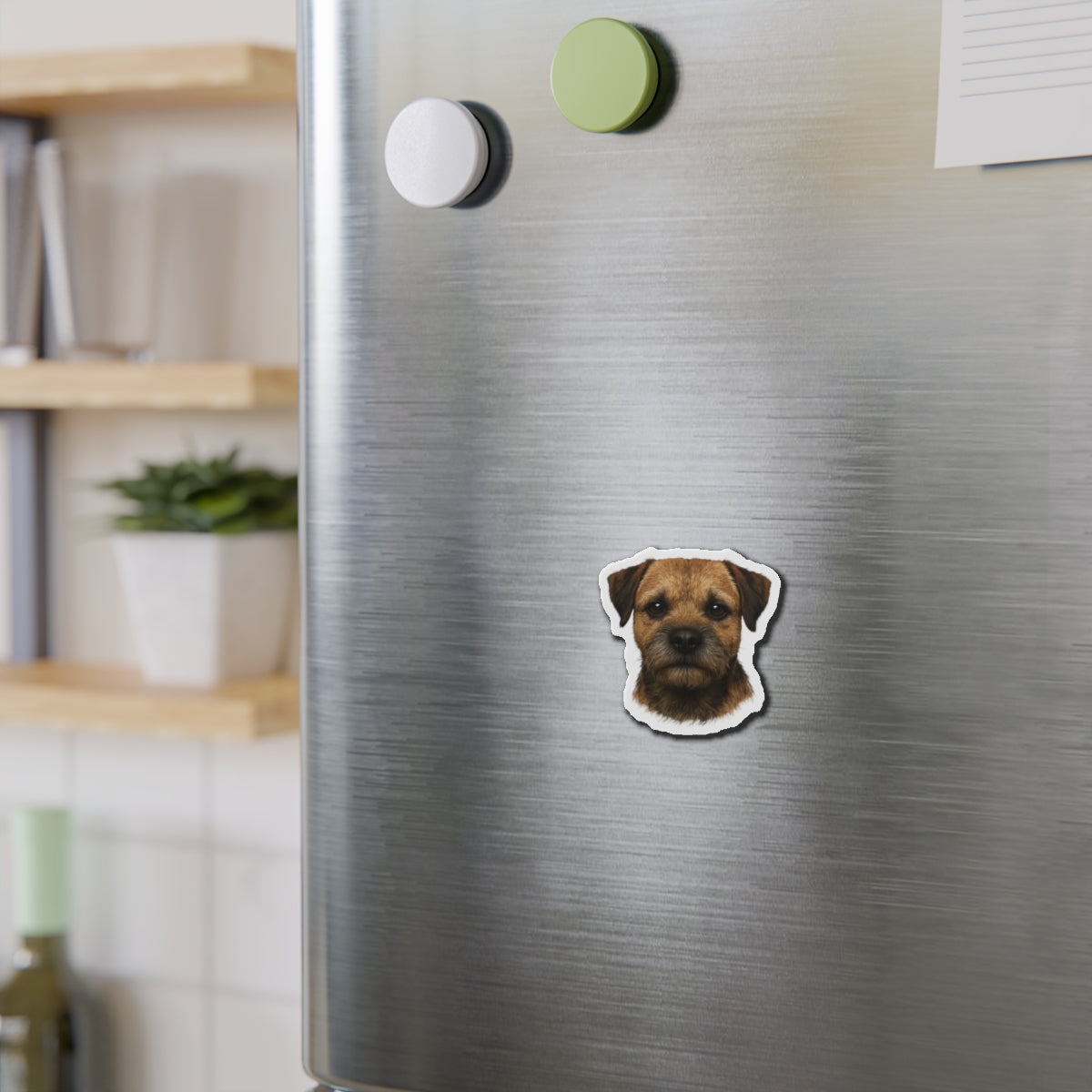 Border Terrier Die-Cut Magnet - Cute Dog Breed Refrigerator Magnet, Pet Lover Gift, Animal Decor, Fridge Decoration, Puppy Art Magnet