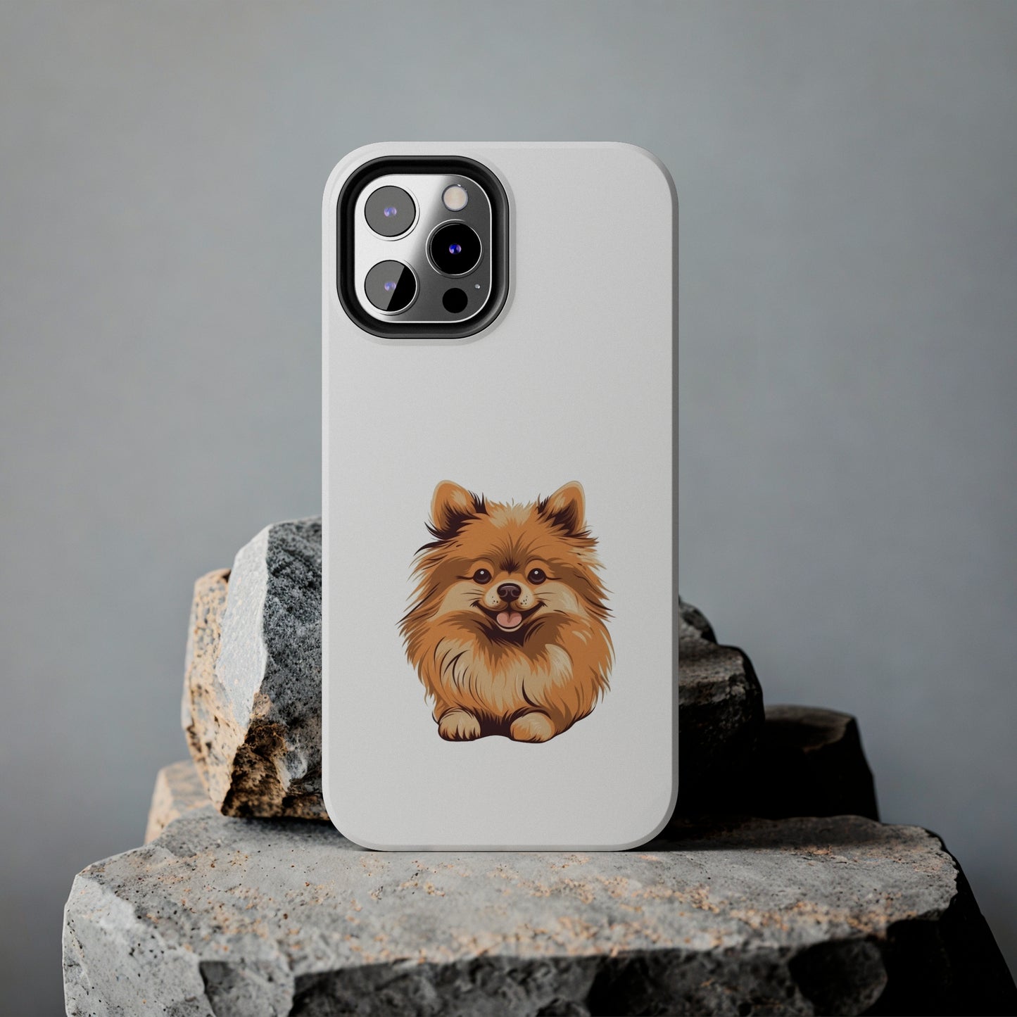White Pomeranian Tough Phone Case