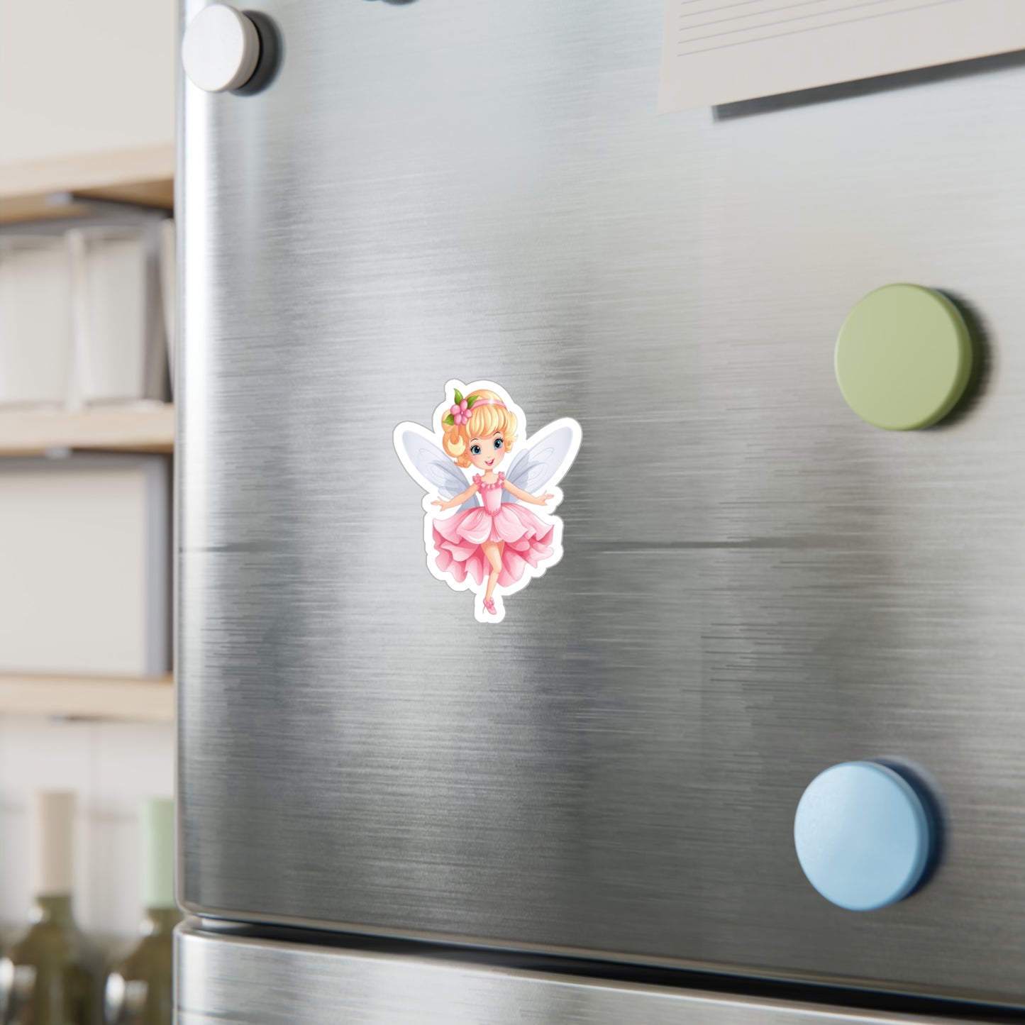 Pink Fairy Sticker - Kiss-Cut Vinyl Decals