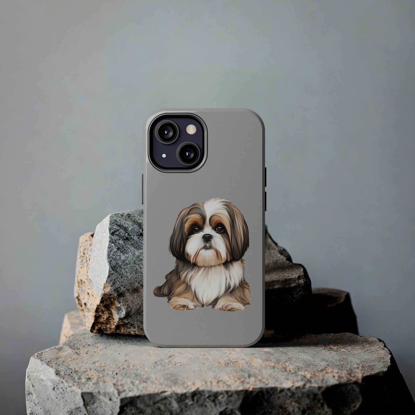 Light Grey Shih Tzu Tough Phone Case