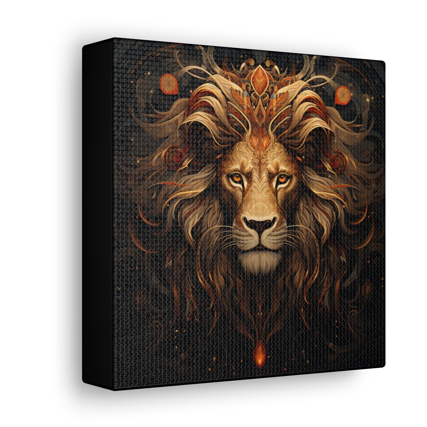 Lion Art - Animal Print - Canvas Gallery Wraps