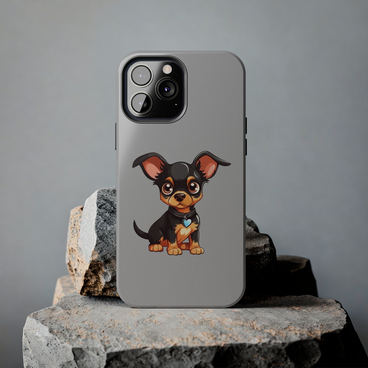 Light Grey Chihuahua Tough Phone Case