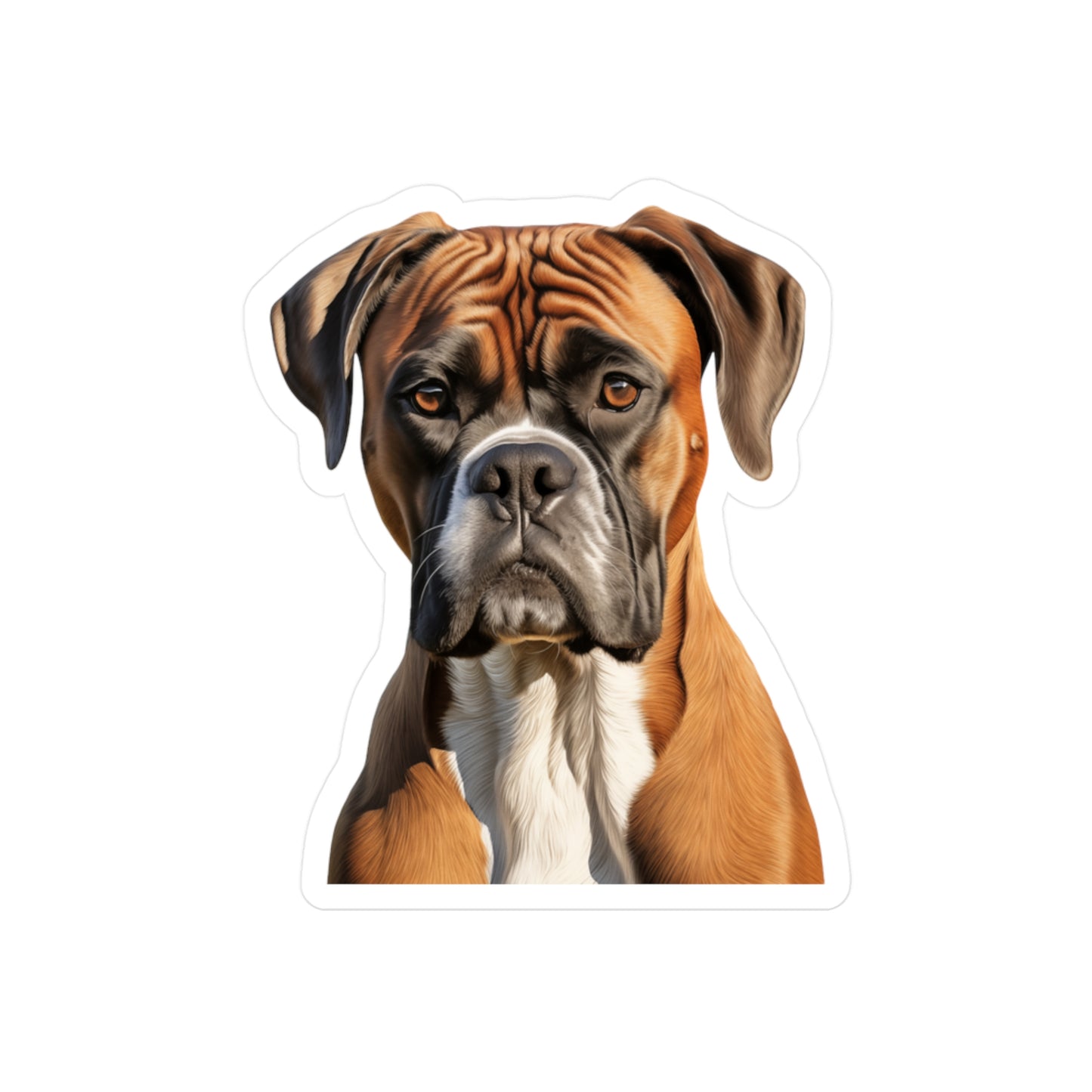 Boxer Sticker - Kiss-Cut Vinyl DogDecals