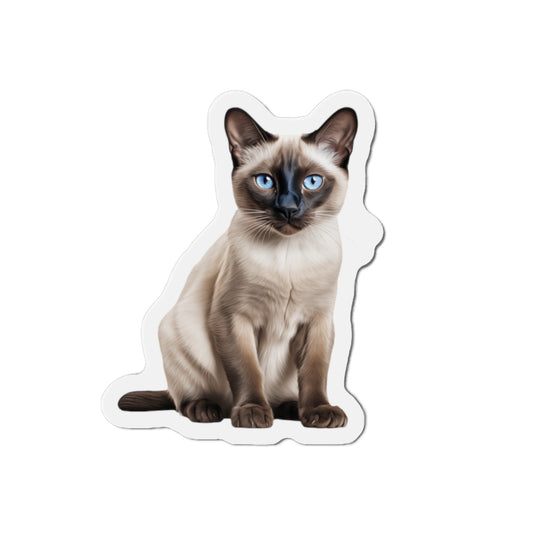 Siamese Magnet, Fridge Magnet, Cute Cat Magnet, Animal Lover Gift, Pet Owner Decor, Feline Kitchen Decor