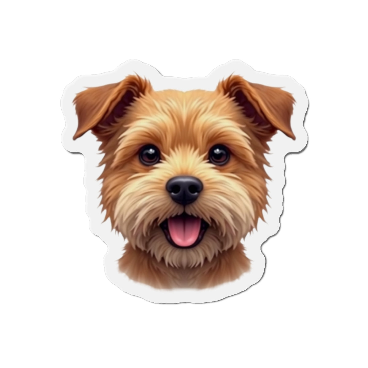 Border Terrier Die-Cut Magnet - Cute Dog Breed Refrigerator Magnet, Pet Lover Gift, Animal Decor, Fridge Decoration, Puppy Art Magnet