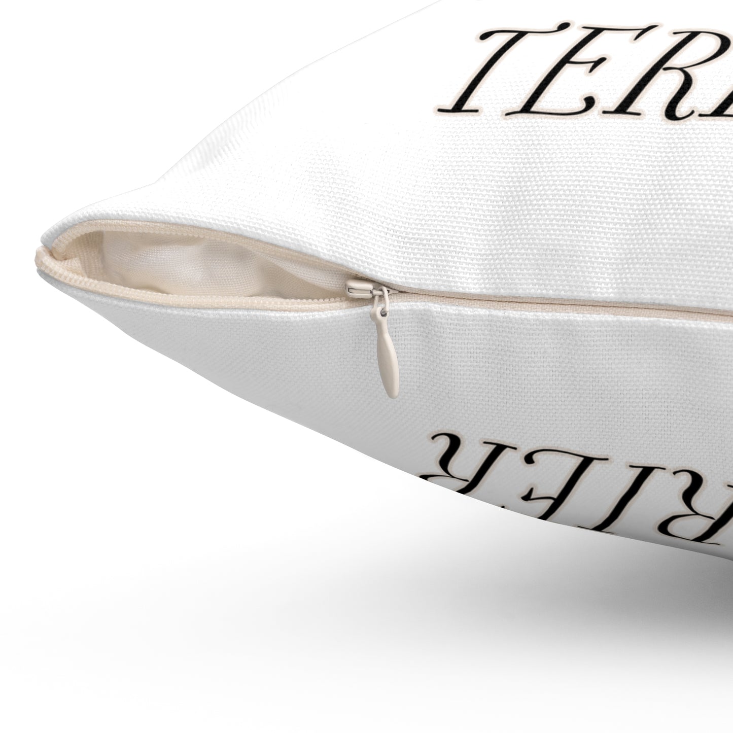 Yorkshire Terrier Pillow - Spun Polyester Square White Throw Pillow