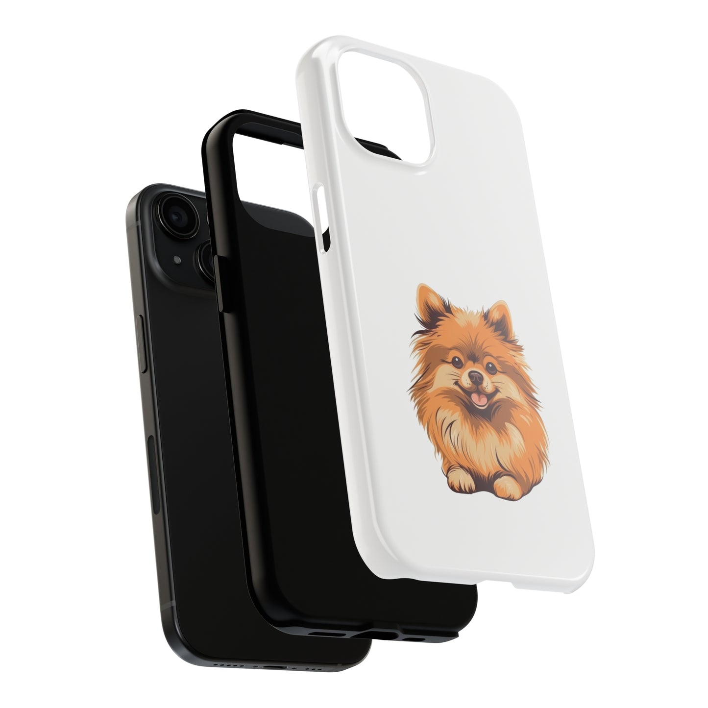 White Pomeranian Tough Phone Case