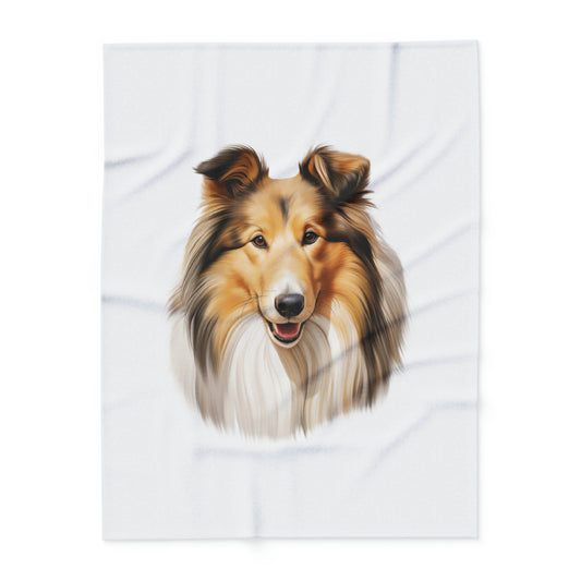 Rough Collie Arctic Fleece Blanket