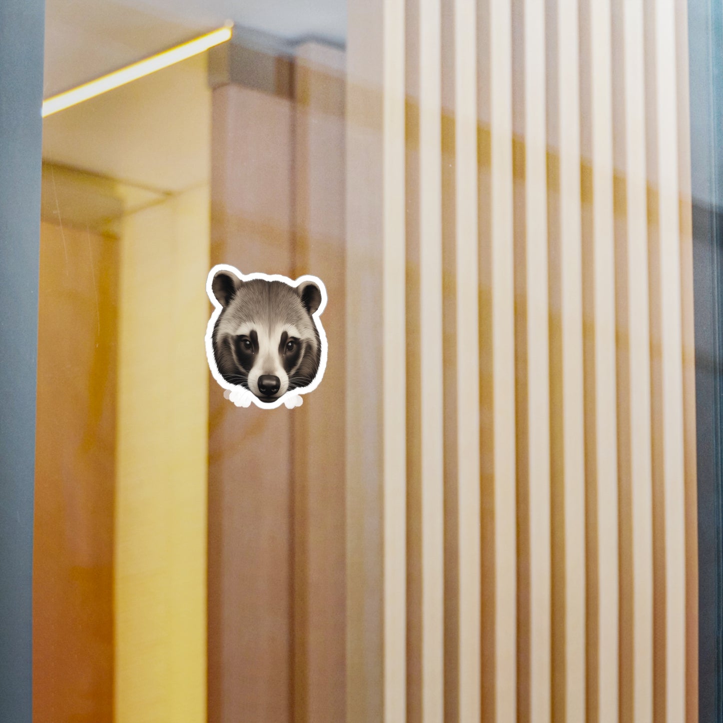 Badger Sticker Decal, Nature Animal Lover Gift, Laptop Water Bottle Phone Decal, Car Bumper Sticker, Wildlife Vinyl Sticker