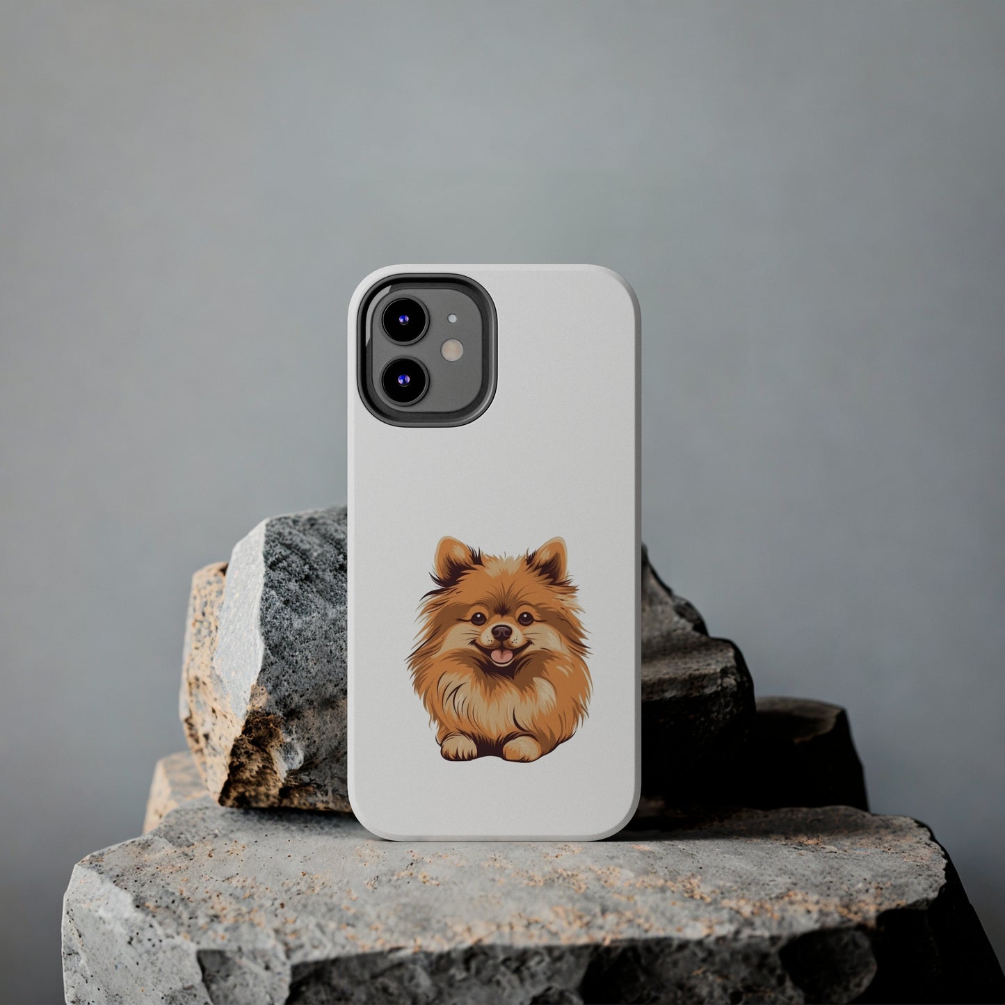 White Pomeranian Tough Phone Case
