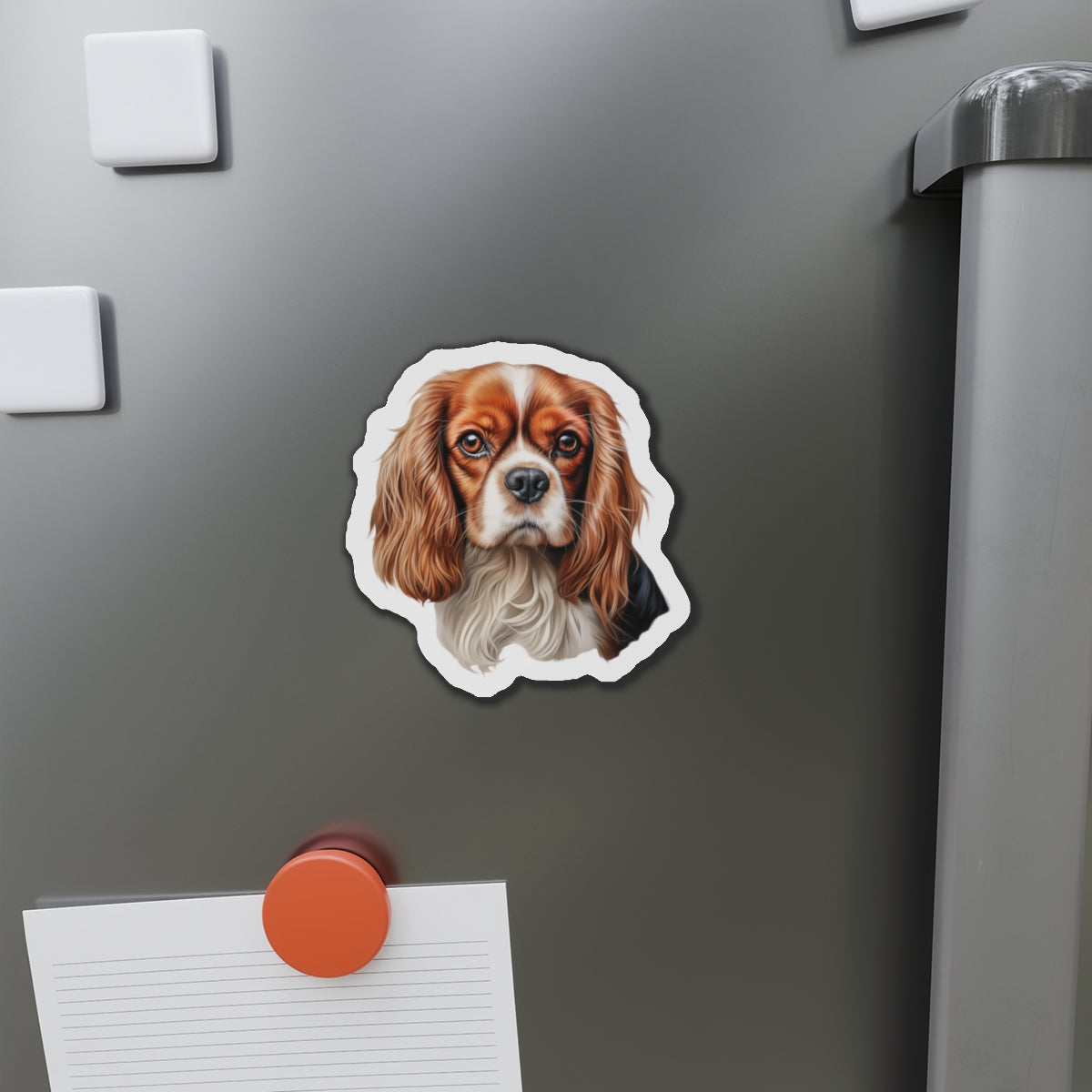 Cavalier King Charles Spaniel Magnet | Die Cut Dog Magnet | Pet Kitchen Decor