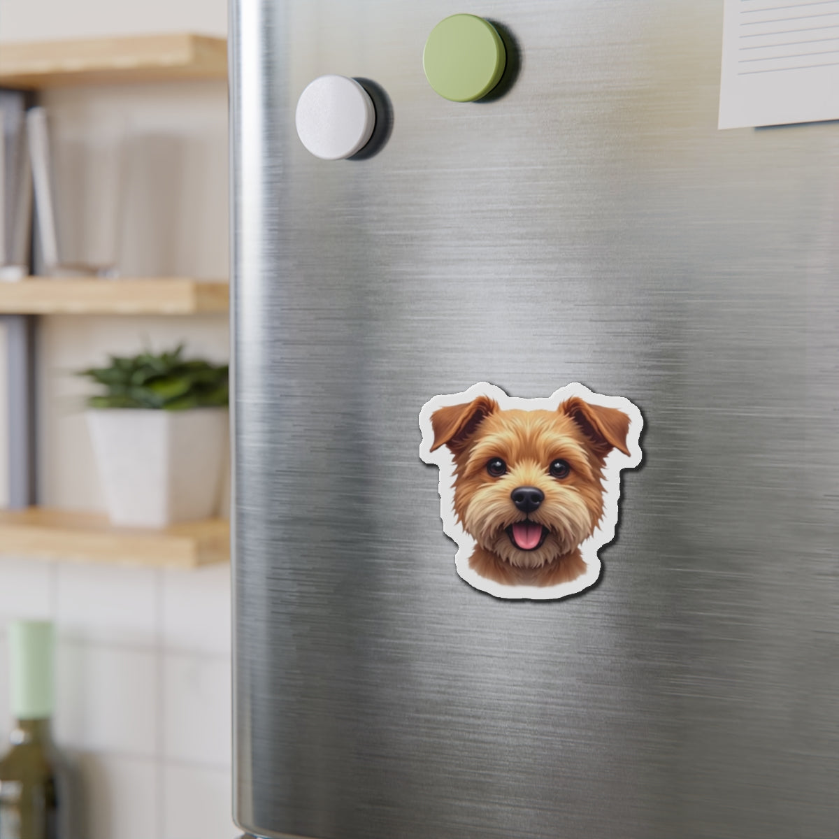 Border Terrier Die-Cut Magnet - Cute Dog Breed Refrigerator Magnet, Pet Lover Gift, Animal Decor, Fridge Decoration, Puppy Art Magnet