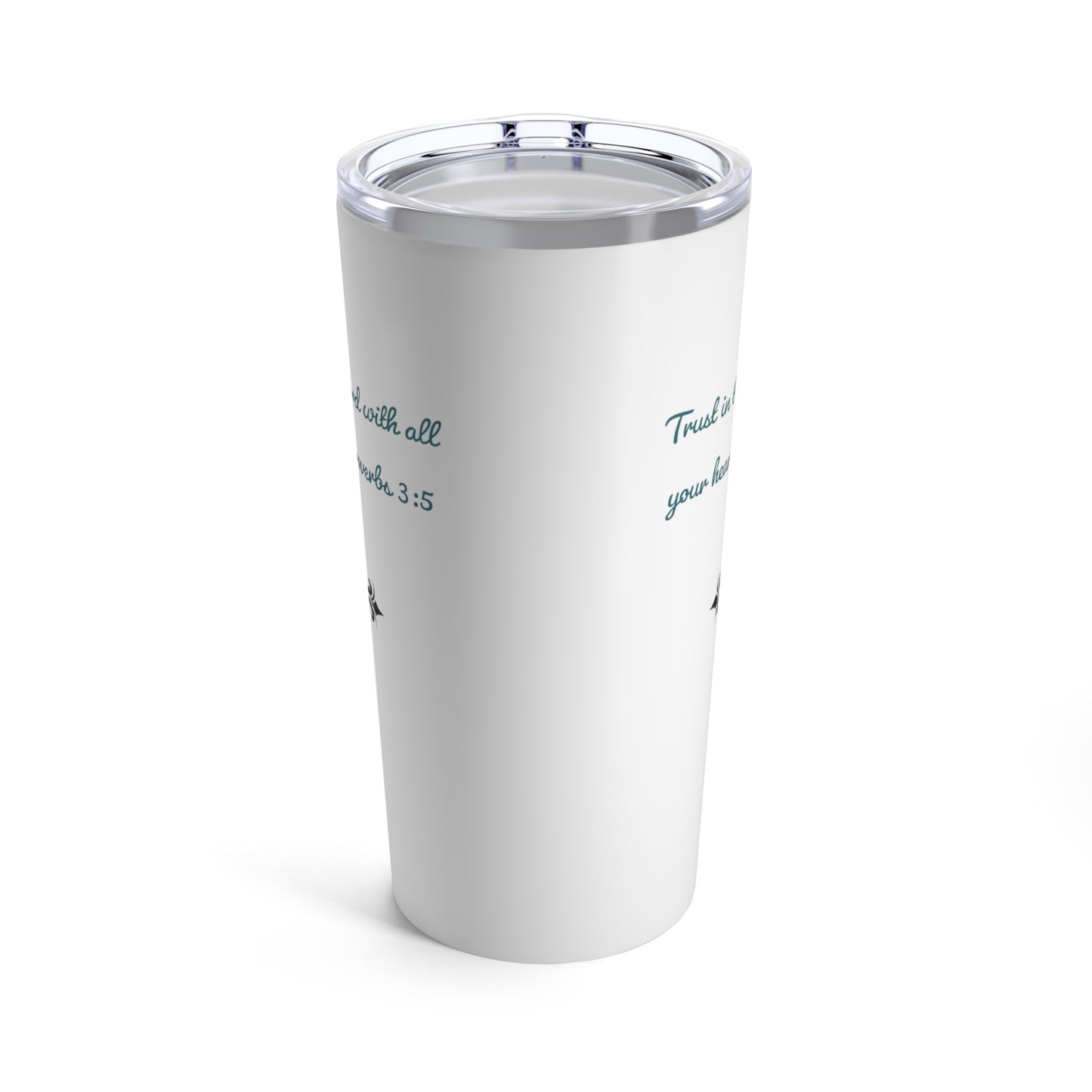 Trust in the Lord, White Stainless Steel Tumbler 20oz