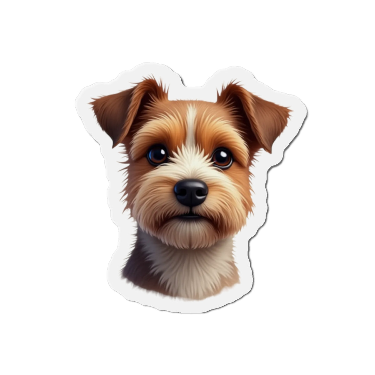 Border Terrier Die-Cut Magnet - Cute Dog Breed Refrigerator Magnet, Pet Lover Gift, Animal Decor, Fridge Decoration, Puppy Art Magnet