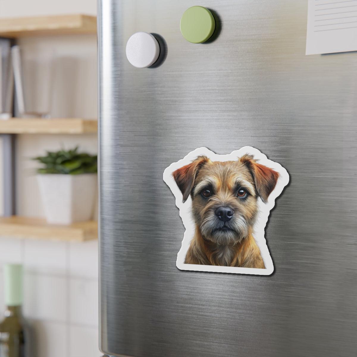 Border Terrier Die-Cut Magnet - Cute Dog Breed Refrigerator Magnet, Pet Lover Gift, Animal Decor, Fridge Decoration, Puppy Art Magnet