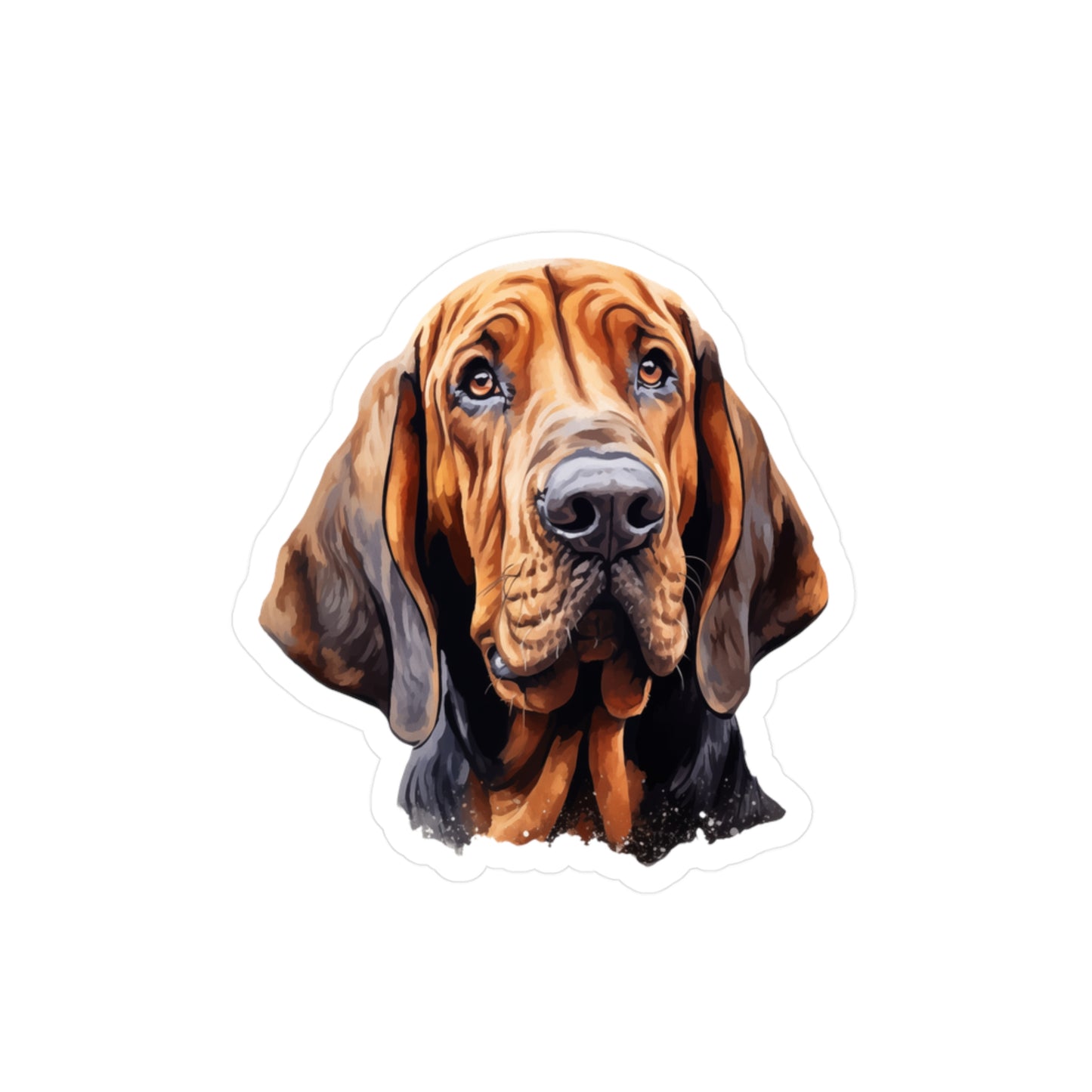 Bloodhound Sticker - Kiss-Cut Vinyl Dog Decals