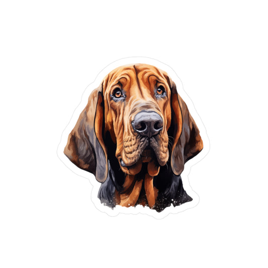 Bloodhound Sticker - Kiss-Cut Vinyl Dog Decals
