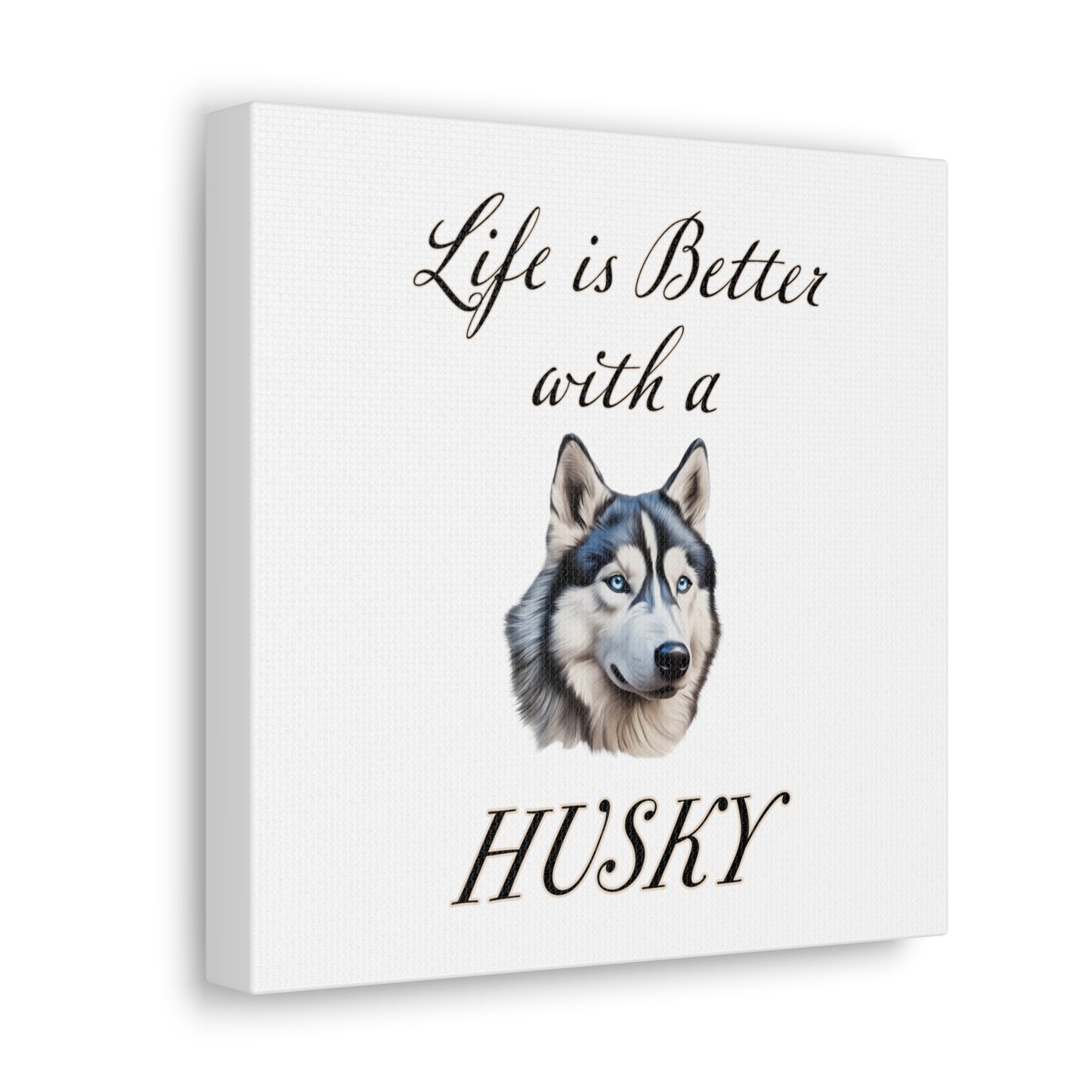 Husky Art - Dog Print - Canvas Gallery Wraps