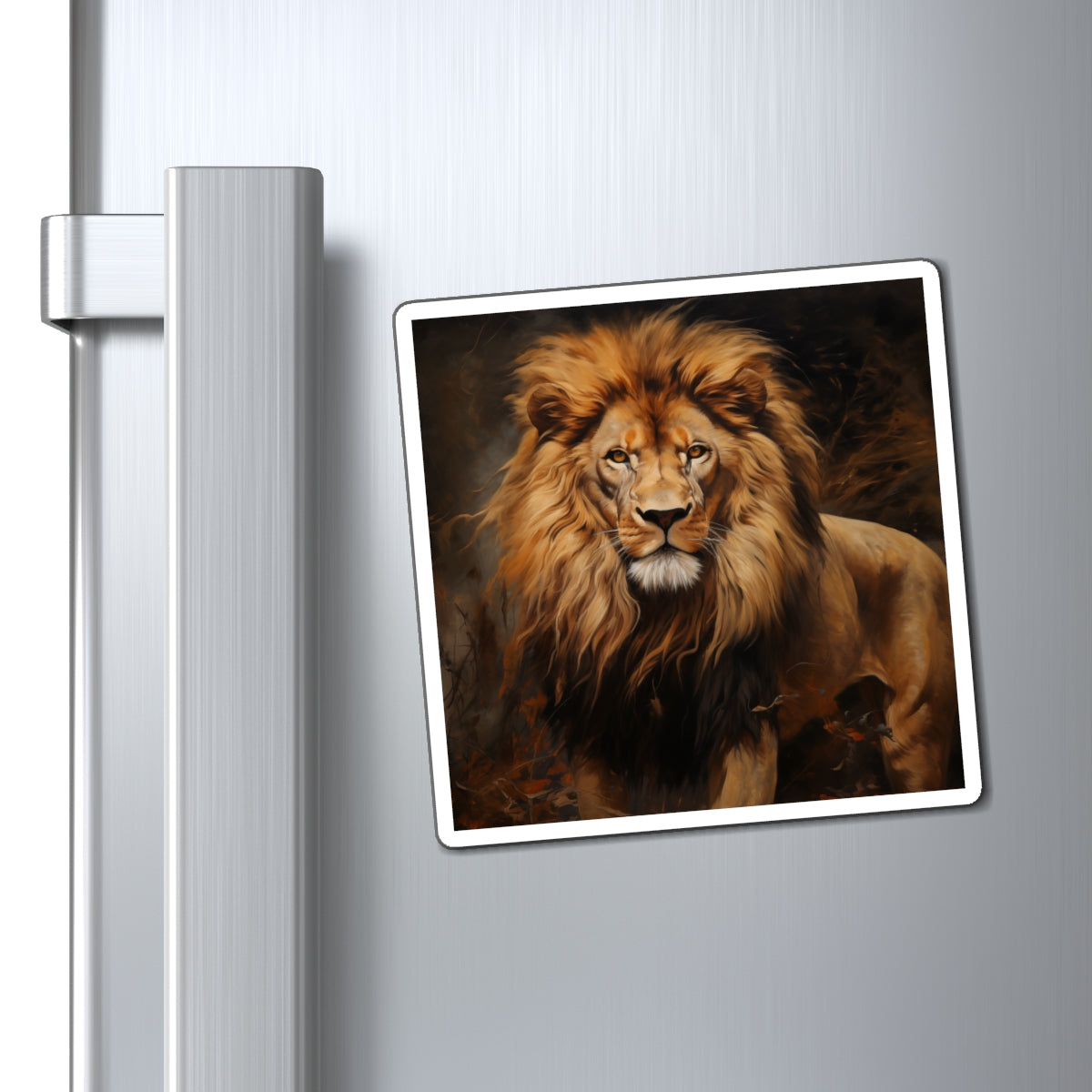 Lion Art Magnet (Square)