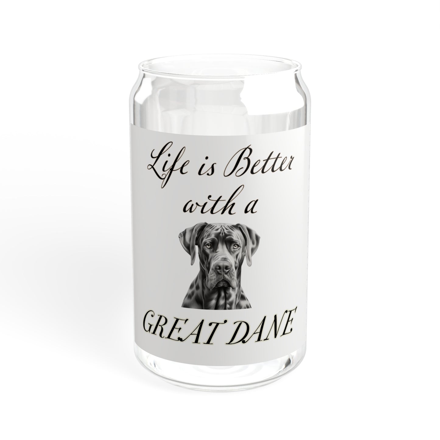 Great Dane Sipper Glass, 16oz