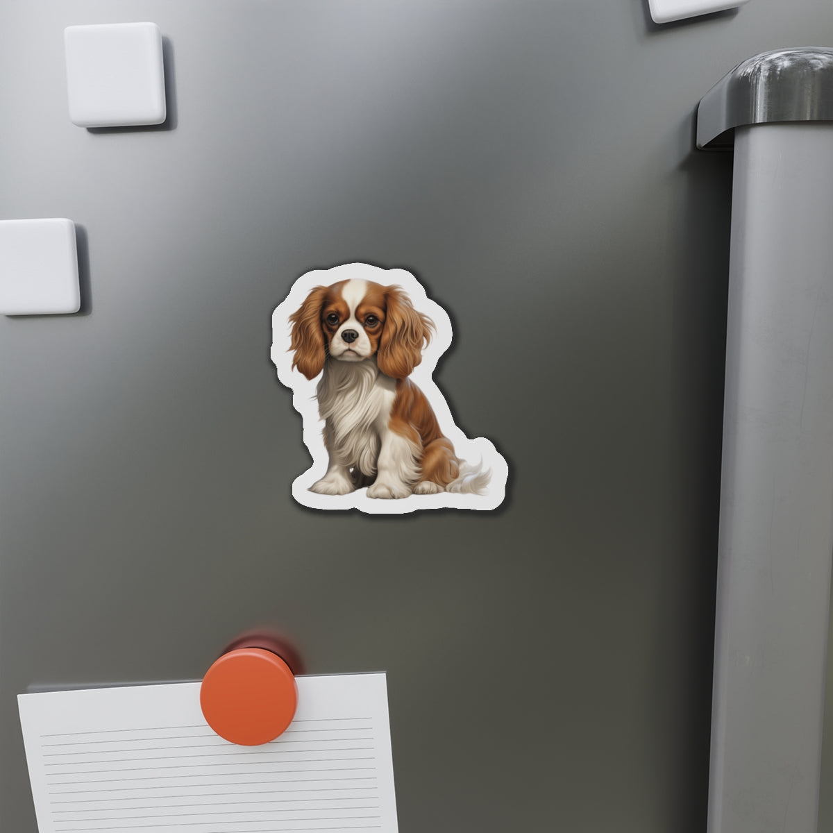 Cavalier King Charles Spaniel Magnet | Die Cut Dog Magnet | Pet Kitchen Decor