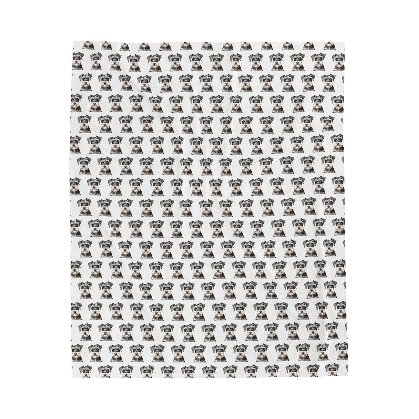 Schnauzer Blanket -  Velveteen Plush Throw