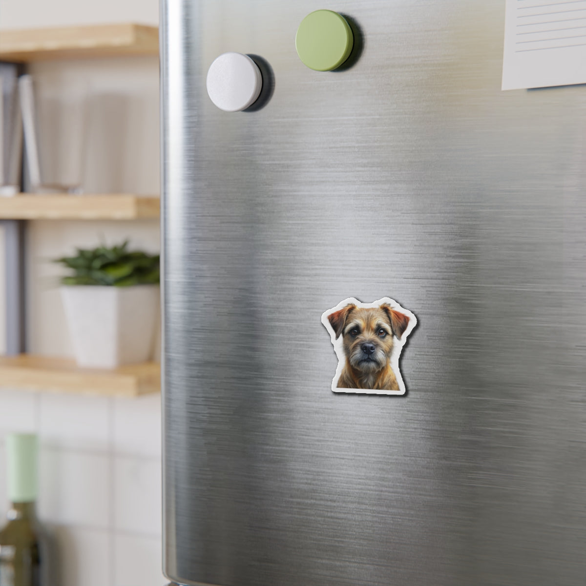 Border Terrier Die-Cut Magnet - Cute Dog Breed Refrigerator Magnet, Pet Lover Gift, Animal Decor, Fridge Decoration, Puppy Art Magnet