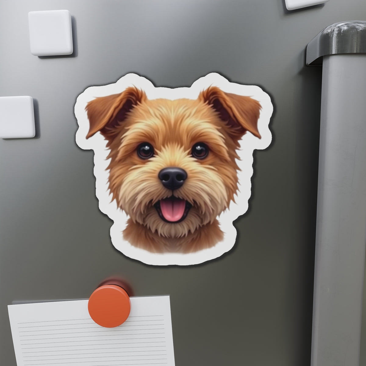Border Terrier Die-Cut Magnet - Cute Dog Breed Refrigerator Magnet, Pet Lover Gift, Animal Decor, Fridge Decoration, Puppy Art Magnet