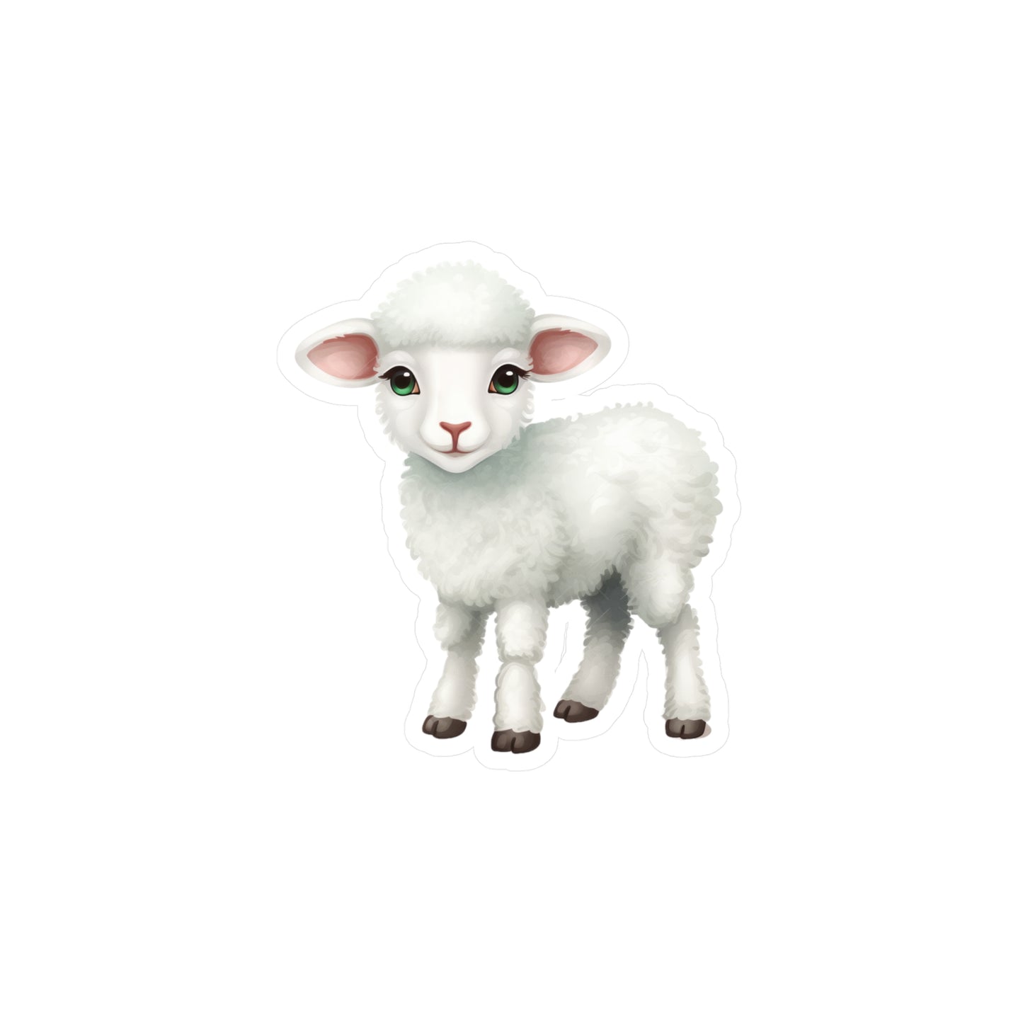 Lamb Sticker - Kiss-Cut Vinyl Decals