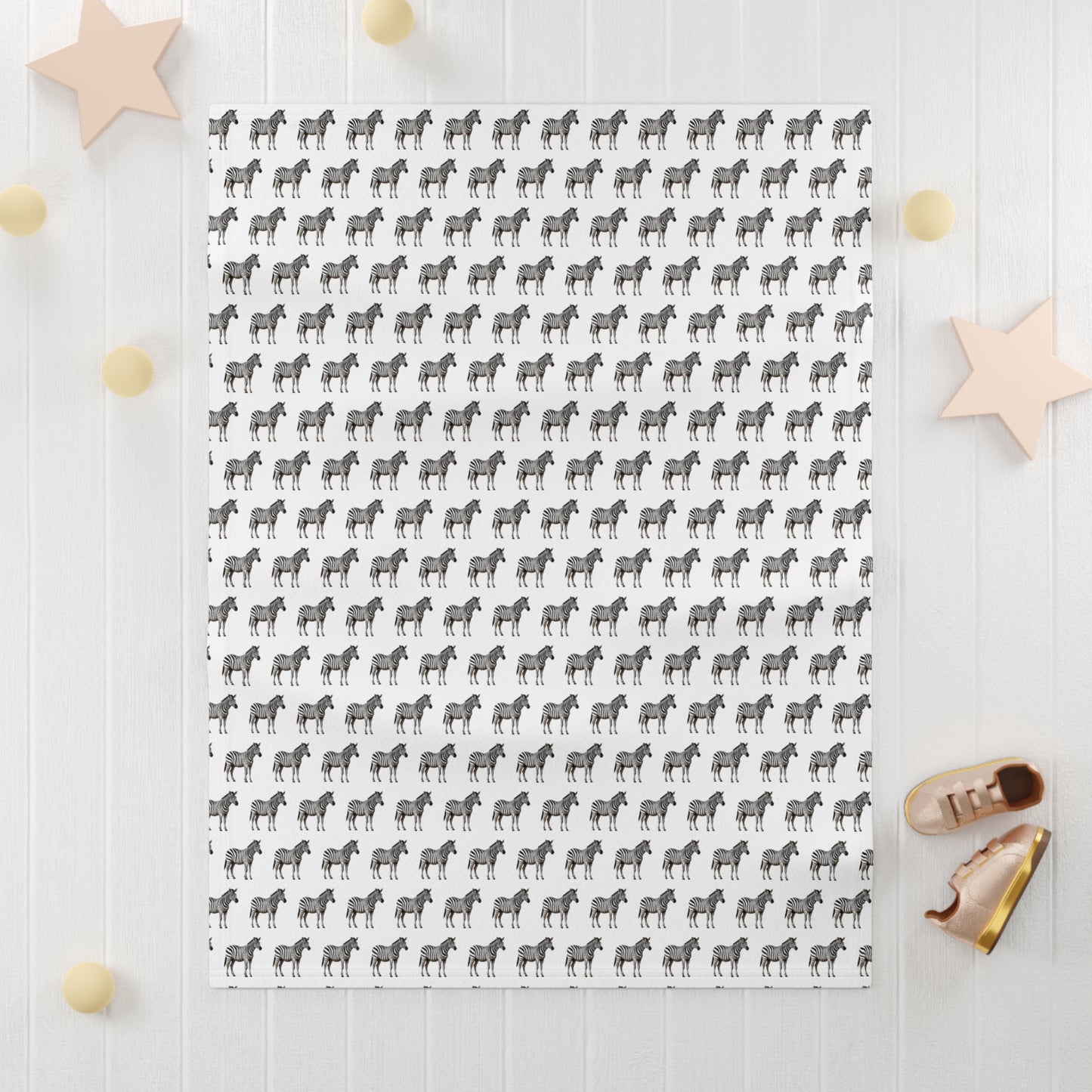 Zebra Soft Fleece Baby Blanket