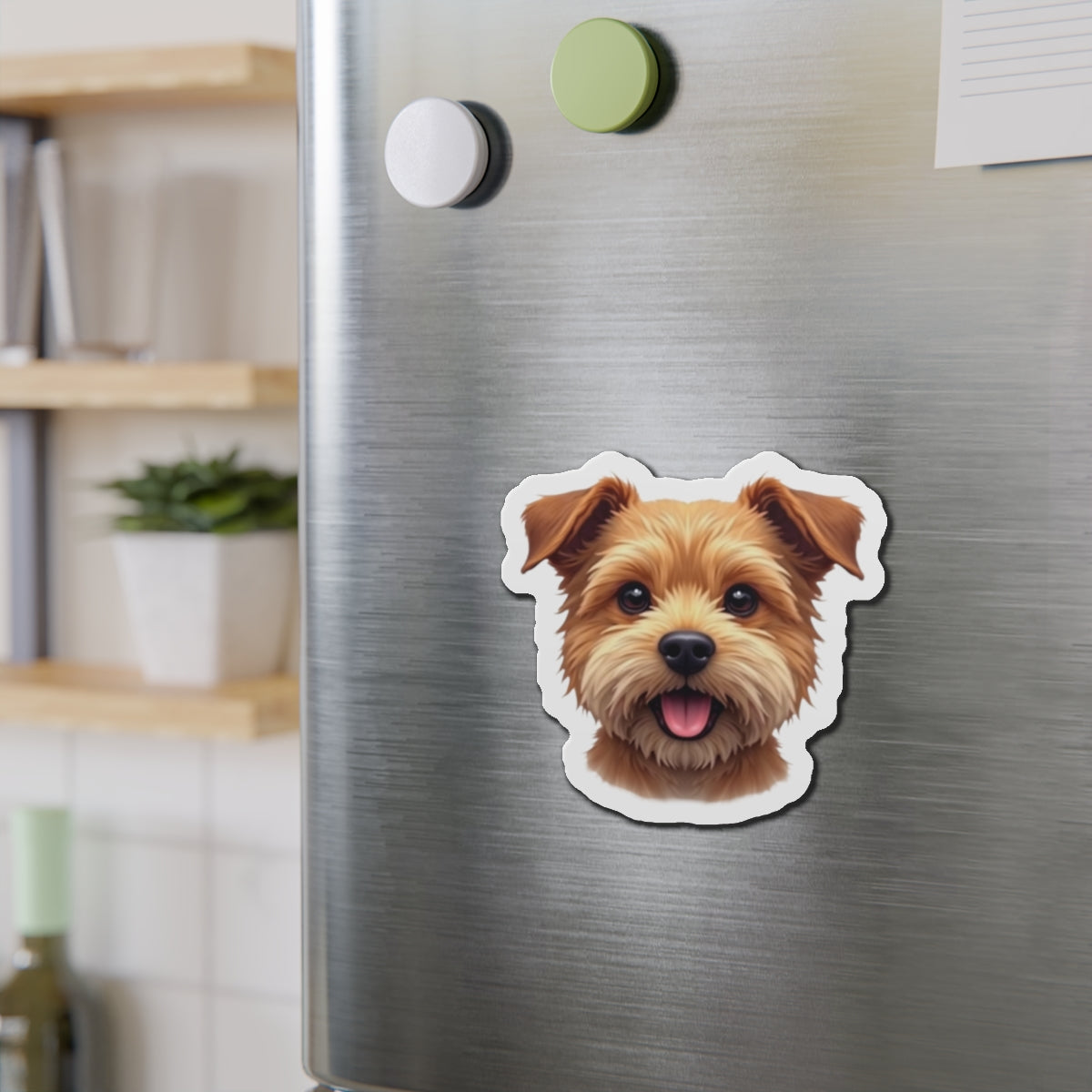 Border Terrier Die-Cut Magnet - Cute Dog Breed Refrigerator Magnet, Pet Lover Gift, Animal Decor, Fridge Decoration, Puppy Art Magnet