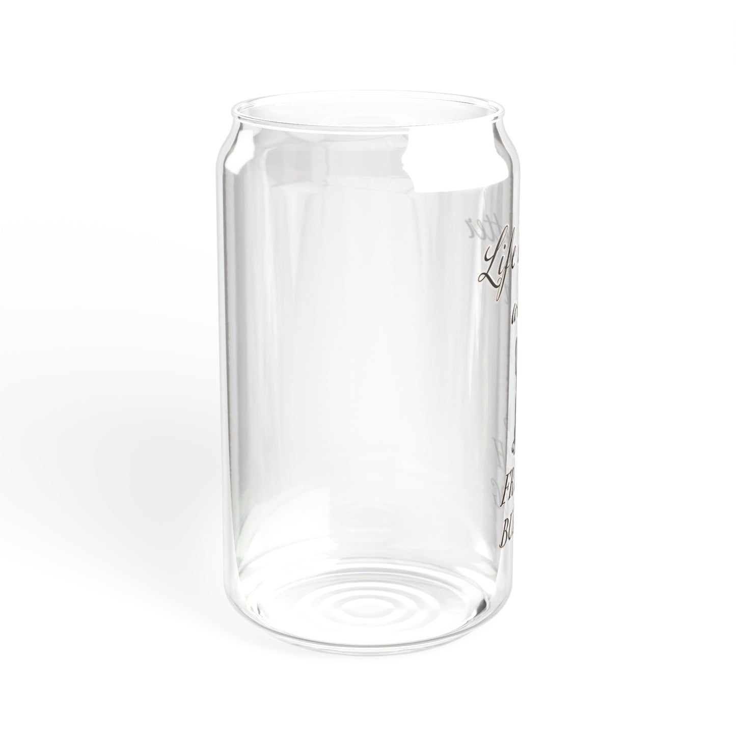 French Bulldog Sipper Glass, 16oz