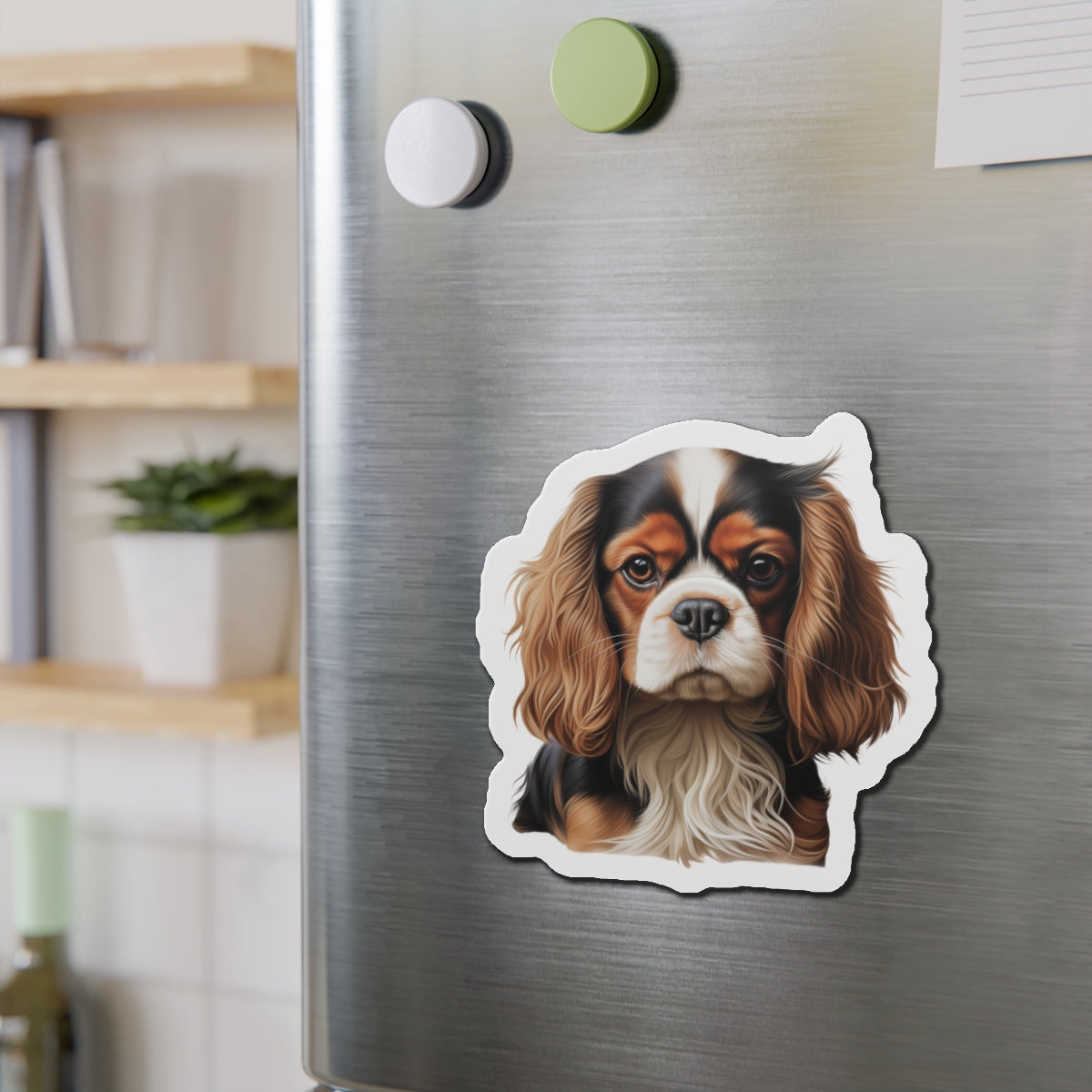 Cavalier King Charles Spaniel Magnet | Die Cut Dog Magnet | Pet Kitchen Decor