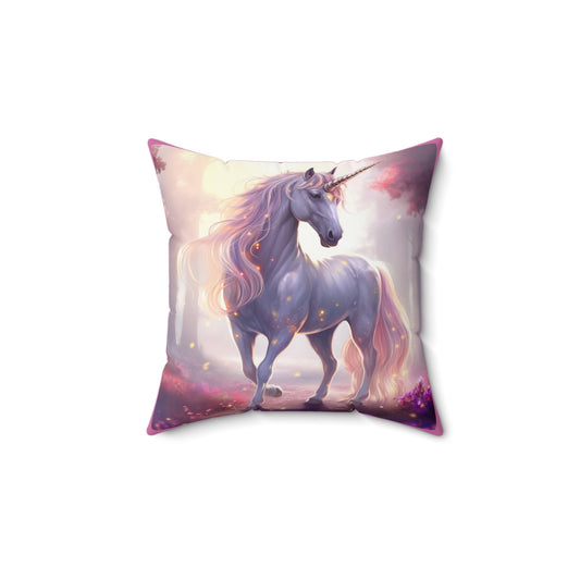 Unicorn Spun Polyester Square Pillow