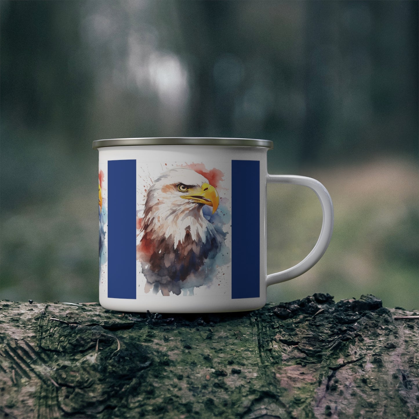 Eagle Enamel Camping Mug
