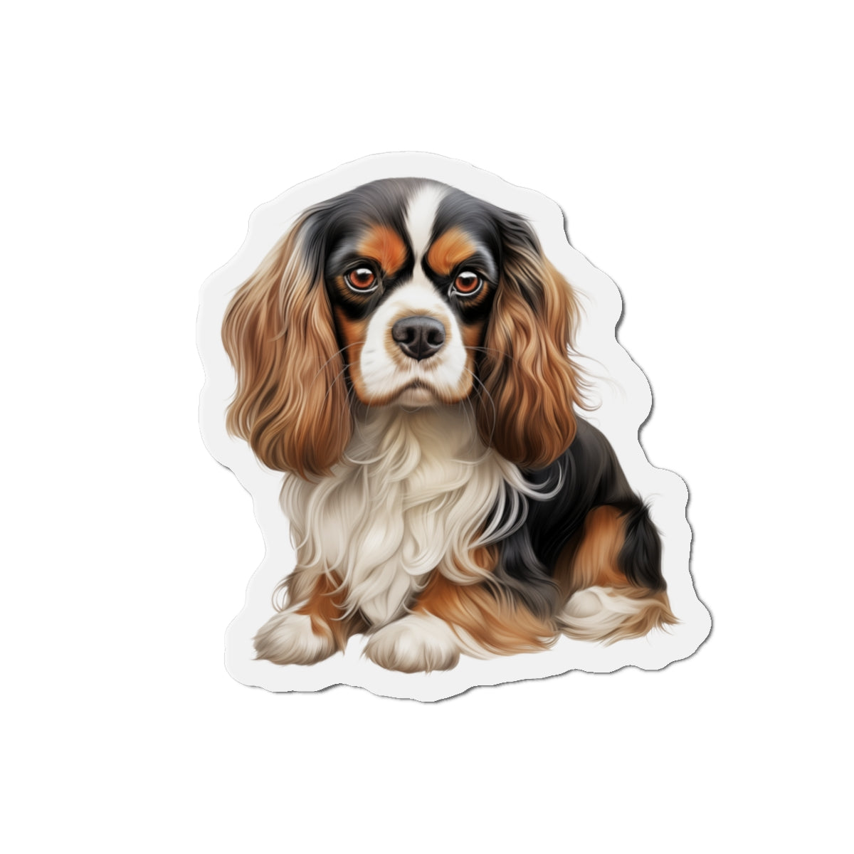 Cavalier King Charles Spaniel Magnet | Die Cut Dog Magnet | Pet Kitchen Decor