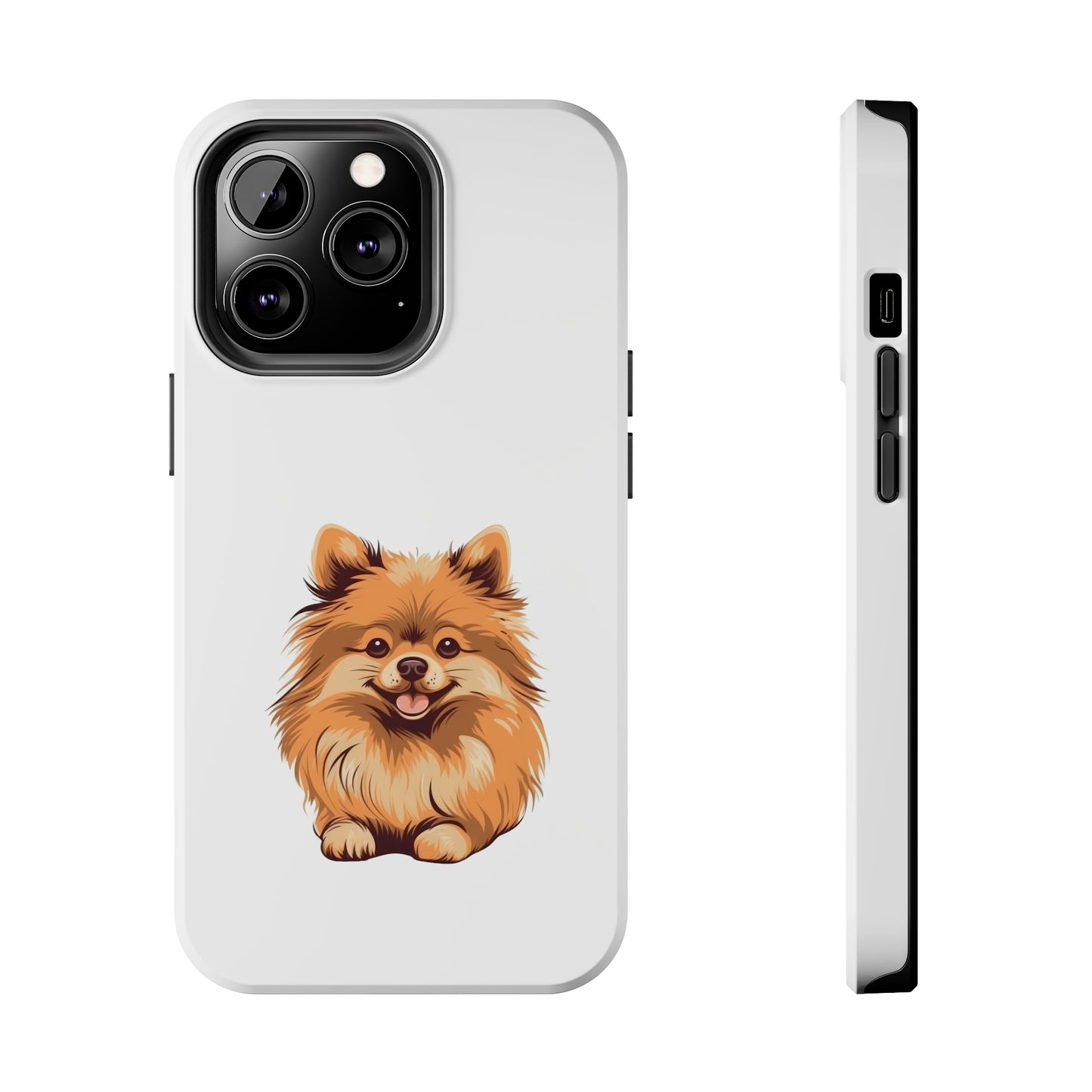 White Pomeranian Tough Phone Case