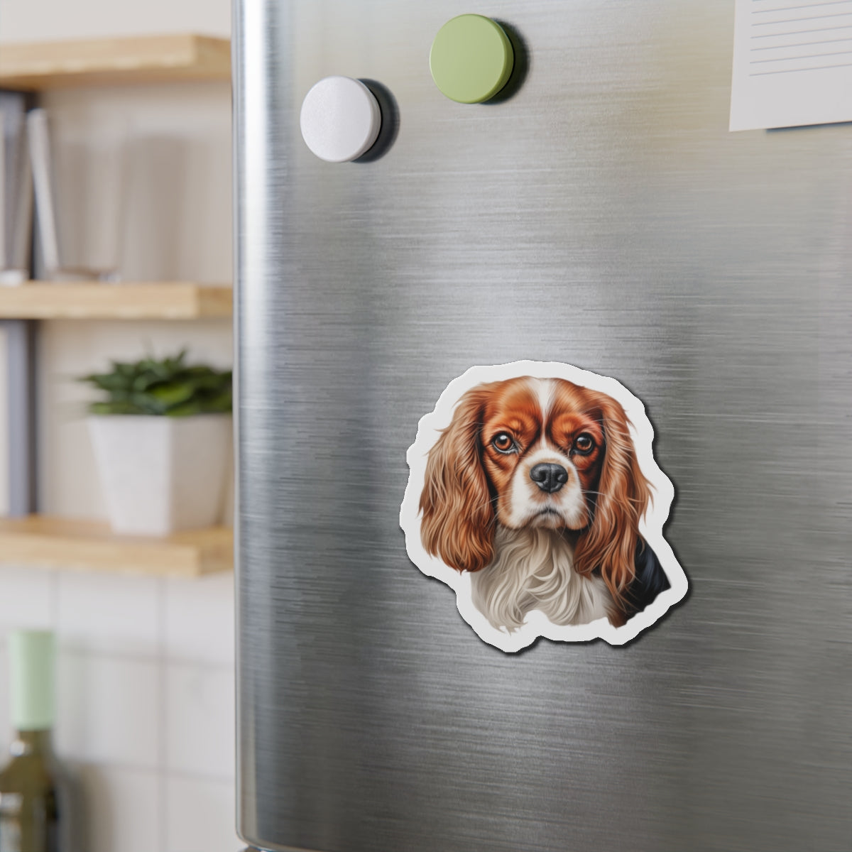 Cavalier King Charles Spaniel Magnet | Die Cut Dog Magnet | Pet Kitchen Decor
