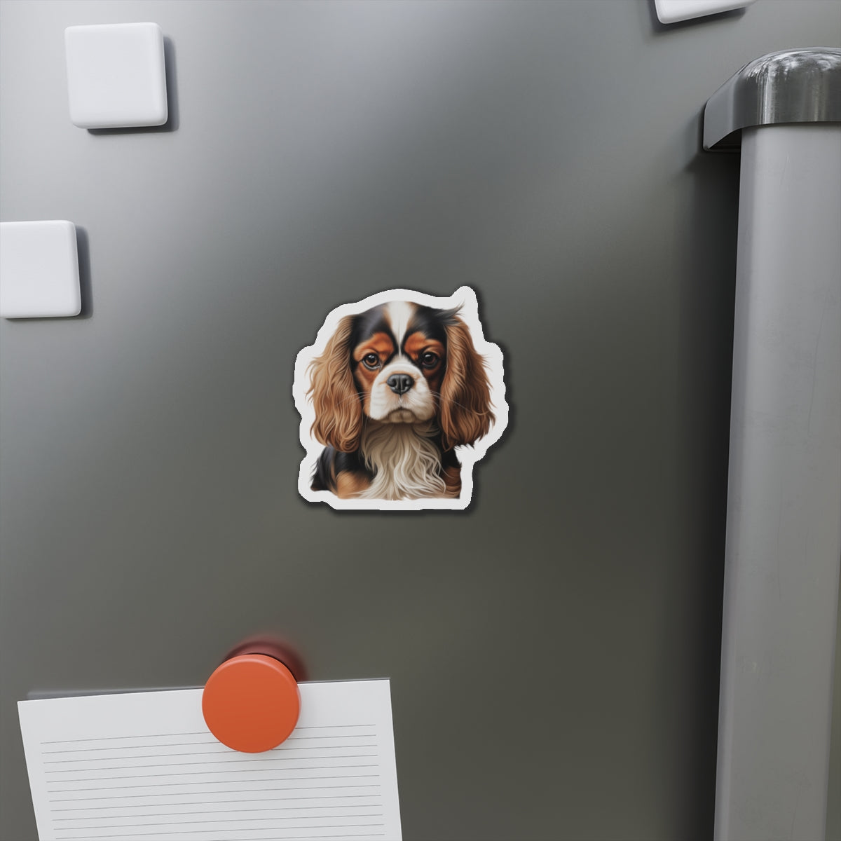 Cavalier King Charles Spaniel Magnet | Die Cut Dog Magnet | Pet Kitchen Decor