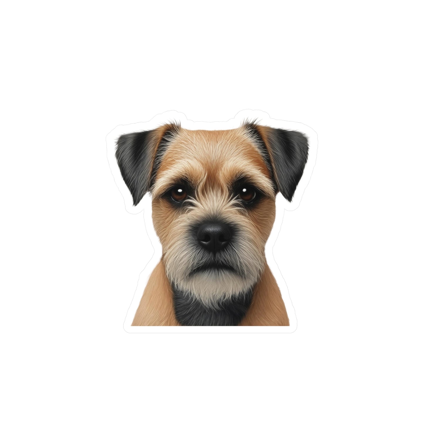 Border Terrier Kiss-Cut Vinyl Decals Stickers, Dog Lover Gift, Car Decals, Laptop Stickers, Pet Owner Gift, Animal Lover Decor